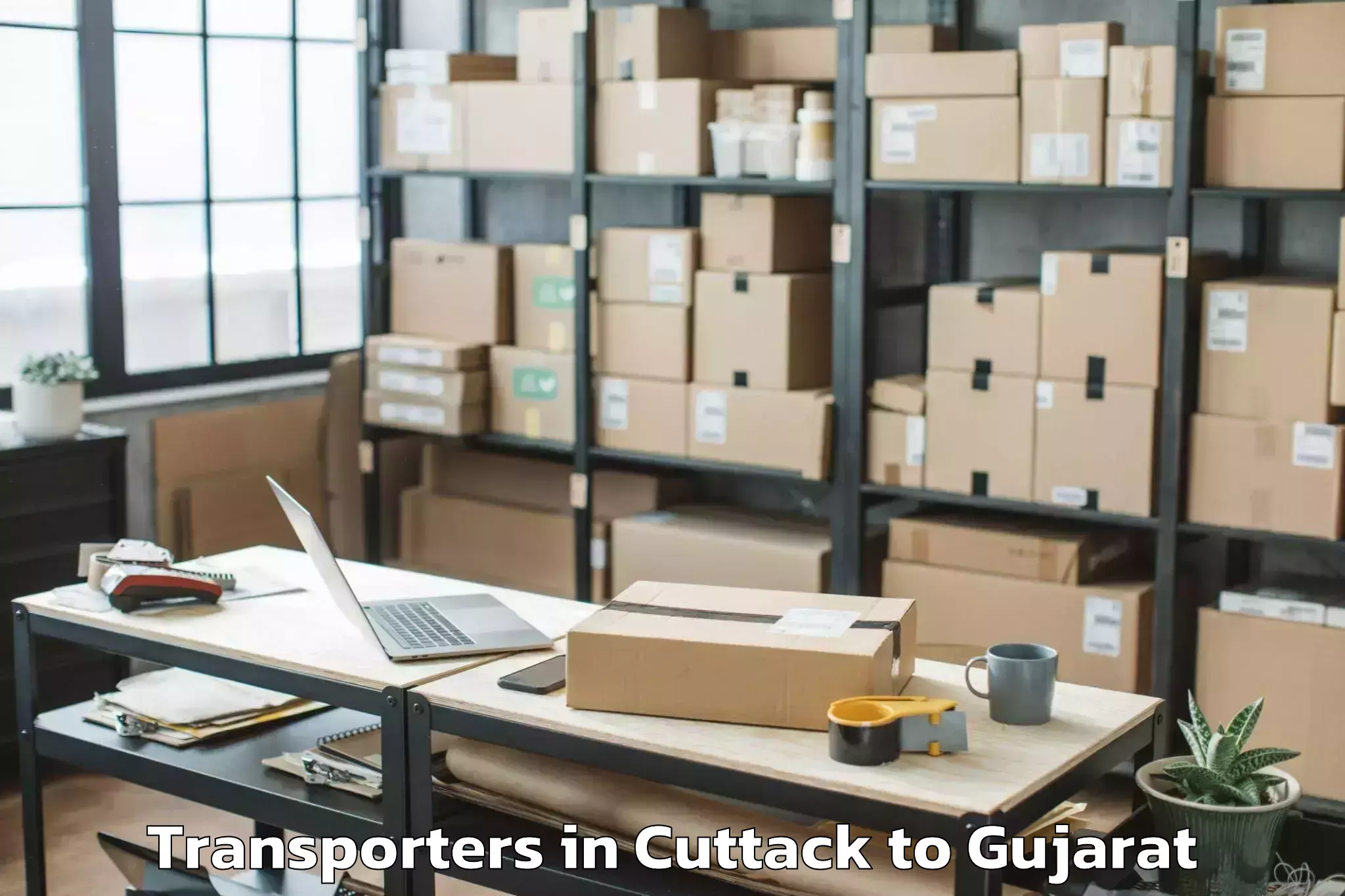 Top Cuttack to Junagadh Agricultural Universi Transporters Available